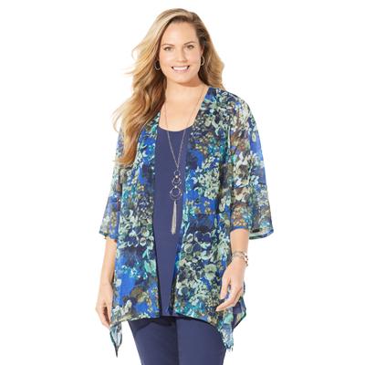 Women's Seasonless Cascade Kimono by Catherines in...