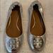 Tory Burch Shoes | Gently Used Tory Burch Reva Flats | Color: Silver | Size: 6.5