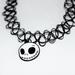 Disney Jewelry | Jack Skellington Black Tattoo Choker | Color: Black/White | Size: Os