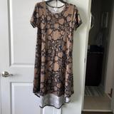 Lularoe Dresses | Lularoe High Low Dress Size Small | Color: Black/Brown | Size: S