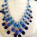 J. Crew Jewelry | J Crew Blue Bauble Statement Necklace | Color: Blue/Red | Size: Os