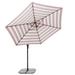 Arlmont & Co. Jassim 10' Octagonal Cantilever Umbrella, Cotton in Red/Brown | 103 H x 120 W x 120 D in | Wayfair F9E2467DF08E44CEBEBD931595BE9609