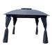 Pabin Inc 10 Ft. W x 10 Ft. D Steel Patio Gazebo Metal/Steel/Soft-top in Black/Gray | 106.3 H x 118.1 W x 118.1 D in | Wayfair SCLDSG-011GY