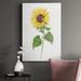 Rosalind Wheeler Sunflower II Premium Gallery Wrapped Canvas - Ready To Hang Canvas, Solid Wood in Green/Yellow | 18 H x 12 W x 1.5 D in | Wayfair