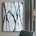 Orren Ellis Runnel I - Wrapped Canvas Print Metal in Black/Blue/White | 60 H x 40 W x 1.5 D in | Wayfair E695B6BA702746EFA1B273533DFE0F88