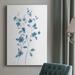 Red Barrel Studio® Blue Blossom I Premium Gallery Wrapped Canvas - Ready To Hang Canvas, Solid Wood in Blue/White | 12 H x 8 W x 1.5 D in | Wayfair