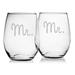 Le Prise™ Bingham Mr. & Mr. 21 oz. Glassware Set Glass | 4.625 H x 3.75 W in | Wayfair 6B8354ABE8C240399D336B54F966EB5F