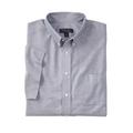 Men's Big & Tall KS Signature Wrinkle Free Short-Sleeve Oxford Dress Shirt by KS Signature in Classic Blue Pindot (Size 18 1/2)