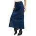 Plus Size Women's Invisible Stretch® All Day Cargo Skirt by Denim 24/7 in Medium Stonewash (Size 18 WP)