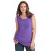 Plus Size Women's Perfect Scoopneck Tank by Woman Within in Petal Purple (Size L) Top