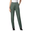 Plus Size Women's Straight Leg Ponte Knit Pant by Woman Within in Pine (Size 12 T)