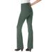 Plus Size Women's Bootcut Ponte Stretch Knit Pant by Woman Within in Pine (Size 18 W)