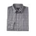 Men's Big & Tall KS Signature Wrinkle-Free Long-Sleeve Dress Shirt by KS Signature in Black Houndstooth (Size 18 1/2 37/8)