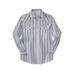 Men's Big & Tall Western Snap Front Shirt by Boulder Creek in White Stripe (Size 3XL)