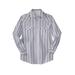 Men's Big & Tall Western Snap Front Shirt by Boulder Creek in White Stripe (Size 6XL)