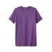 Men's Big & Tall Lightweight Longer-Length Crewneck T-Shirt by KingSize in Vintage Purple (Size 7XL)