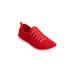 Extra Wide Width Women's CV Sport Ariya Slip On Sneaker by Comfortview in Crimson (Size 10 1/2 WW)