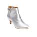 Extra Wide Width Women's The Decima Bootie by Comfortview in Silver (Size 9 WW)