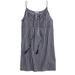 J. Crew Dresses | J. Crew 100% Cotton Navy Striped Dress With Tassel Ties Size S | Color: Blue/Cream | Size: S