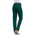 Plus Size Women's Invisible Stretch® Contour Straight-Leg Jean by Denim 24/7 in Emerald Green (Size 36 WP)