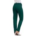 Plus Size Women's Invisible Stretch® Contour Straight-Leg Jean by Denim 24/7 in Emerald Green (Size 44 WP)