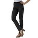 Plus Size Women's Invisible Stretch® All Day Straight-Leg Jean by Denim 24/7 in Black Denim (Size 22 T)