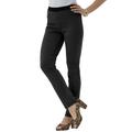 Plus Size Women's Invisible Stretch® All Day Straight-Leg Jean by Denim 24/7 in Black Denim (Size 20 T)