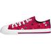 Women's FOCO Red Los Angeles Angels Flower Canvas Allover Shoes