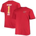 Men's Fanatics Branded Cardinal Arizona Cardinals Big & Tall #1 Dad 2-Hit T-Shirt