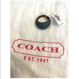 Coach Jewelry | Coach Black/Blue Women’s Ring Size 8 | Color: Black/Blue | Size: 8