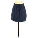 J.Crew Casual Mini Skirt Mini: Blue Solid Bottoms - Women's Size 2