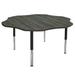 Factory Direct Partners La Madera Pro Flower Activity Table w/ Adjustable Super Legs Laminate/Metal in Gray | 31.5 H x 60 W x 60 D in | Wayfair