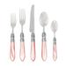 VIETRI Aladdin Brilliant 5 Piece Place Setting Set Stainless Steel in Pink | Wayfair ALD-9800LP-B