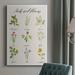 Rosalind Wheeler Herbs & Flowers Premium Gallery Wrapped Canvas - Ready To Hang Canvas, Solid Wood in Green/White | 27 H x 16 W x 1.5 D in | Wayfair