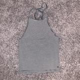 American Eagle Outfitters Tops | American Eagle Halter Neck Tank Top | Color: Black/White | Size: S