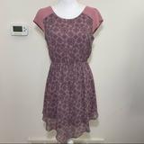 American Eagle Outfitters Dresses | American Eagle Outfitters Aeo Handkerchief Dress Mauve Pink Grey Sz S | Color: Gray/Pink | Size: S