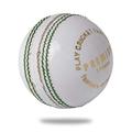 Cricnix Cricket Ball Premier White Leather 156g (6-Pack) for Seniors Match