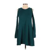 Abercrombie & Fitch Casual Dress - A-Line: Teal Solid Dresses - Women's Size X-Small