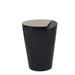 Maitland-Smith Conical Spot Table-Black in Black/Yellow | 22 H x 18 W x 18 D in | Wayfair 8346-32B