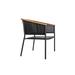 OASIQ Riad Teak Armchair in Gray/Black | 31.75 H x 31 W x 25.88 D in | Outdoor Furniture | Wayfair 4201020001000