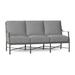 Summer Classics Monaco 74.5" Wide Outdoor Patio Sofa w/ Cushions Metal/Olefin Fabric Included/Rust - Resistant Metal in Gray | Wayfair