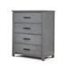 Sorelle Westley 4 - Drawer Chest Wood in Brown/Gray | 43 H x 36 W x 19 D in | Wayfair 8115-GRIGIO