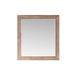 Vinnova Wood Framed Wall Mounted Bathroom/Vanity Mirror in White/Brown | 36 H x 33.5 W x 1.4 D in | Wayfair 702134-MIR-NAL