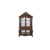 Bloomsbury Market Rangler Lighting China Cabinet Wood/Glass in Brown | 91 H x 55 W x 20 D in | Wayfair 3C7C38B268EA4F34BE6DF941B45E4803