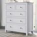 Red Barrel Studio® White Solid Wood Chest w/ 5 Drawers Wood in Gray/White | 36 H x 32.6 W x 15.35 D in | Wayfair 0EDF57024699458A94B19E42D288FFAE
