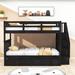 Harriet Bee Full Over Full Wood Bunk Bed w/ Storage | 63 H x 58 W x 94 D in | Wayfair 21E8B7BE5B8A4647AFDA172A705C8C83