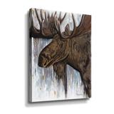 Loon Peak® Brawny Bull Gallery Wrapped Canvas in Brown/Green | 24 H x 18 W x 2 D in | Wayfair 96155D414CCF44CD971D4118689A7EC9