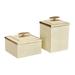 Everly Quinn 2 Pieces Benner Boxes Set, Solid Wood | 8 H x 5.31 W x 5.31 D in | Wayfair 05A07BB1B7D64B6AA8C6F26E7A0547D9