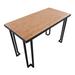 17 Stories Desk Wood/Metal in Black/Brown/Gray | 30.75 H x 48 W x 24 D in | Wayfair B8238AF1351742D1B3A4FF0F53A5C01B
