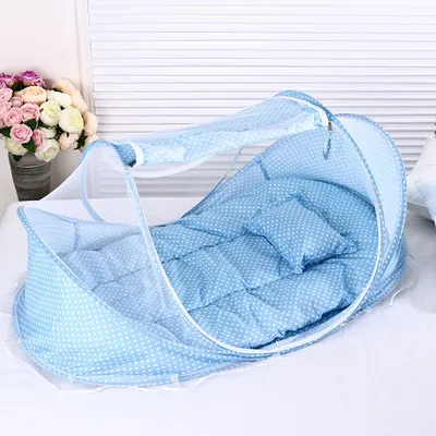 Moustiquaires pliantes pour literie de bébé filet CPull matelas de lit oreiller 3 pièces